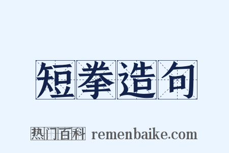 短拳造句是什么意思的图片